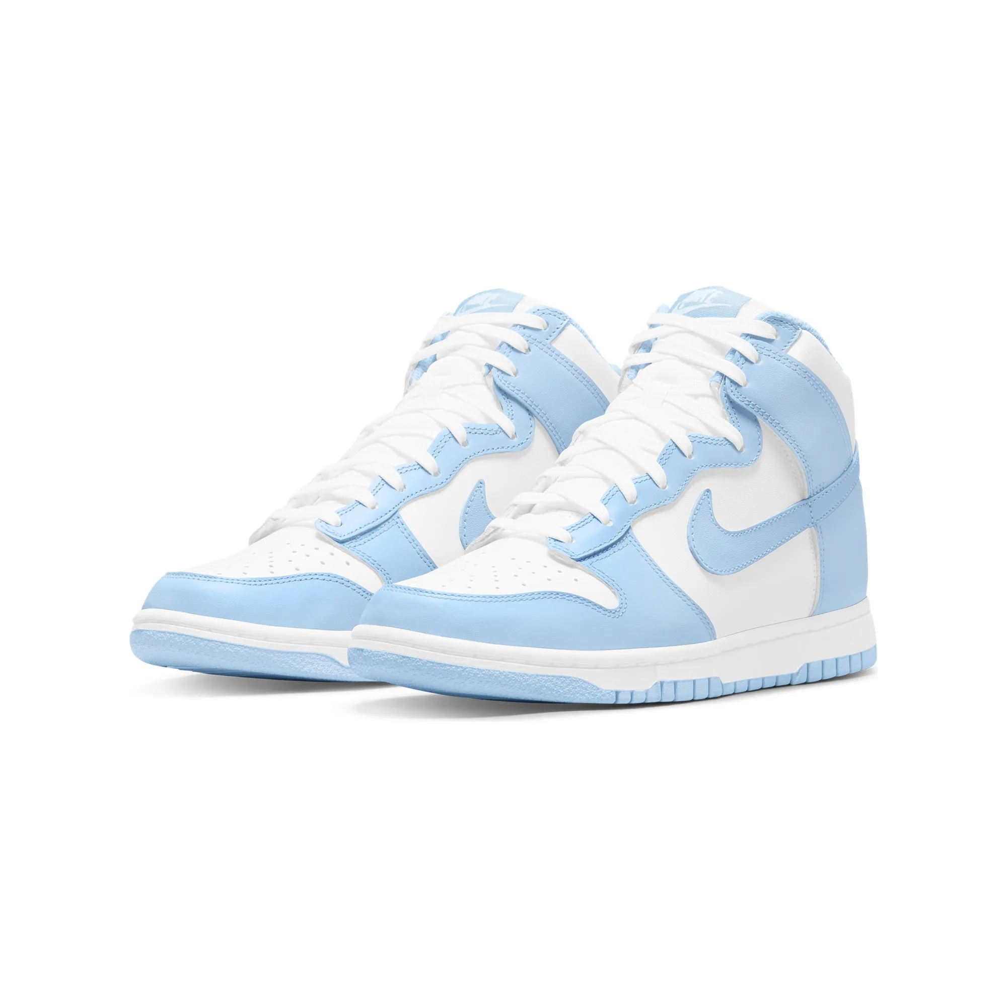 Nike Womens Dunk High Shoes 'White/Aluminum'