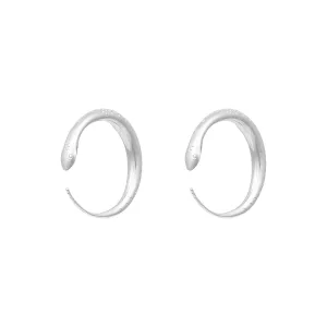 Ouroboros Sterling Silver Hoops