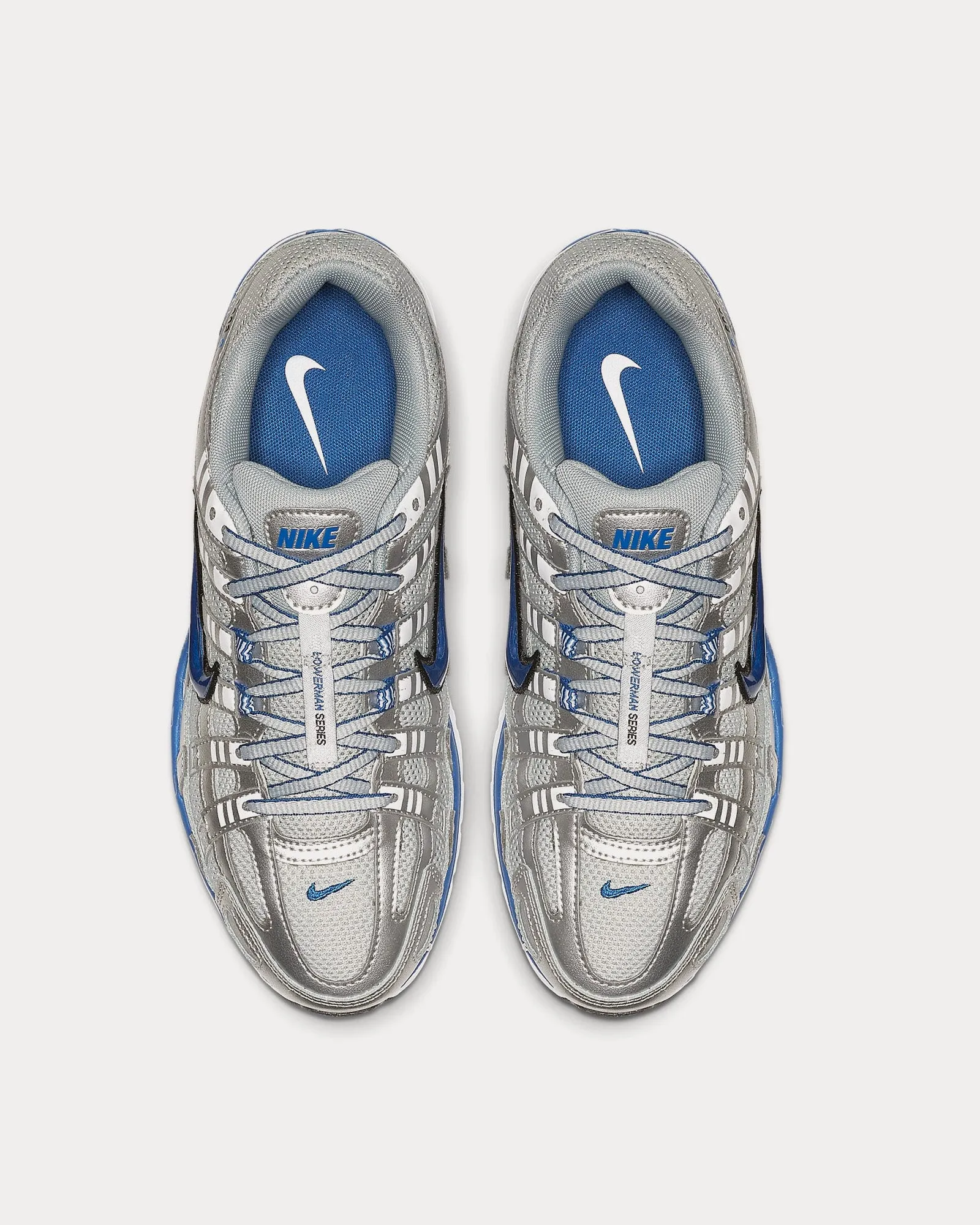 P-6000 Metallic Silver / White / Black / Team Royal Low Top Sneakers
