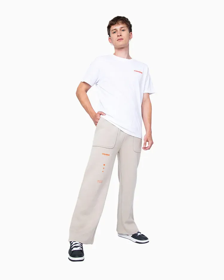 PANTALON DE BUZO CONVERSE WORDMARK FIT GRAP