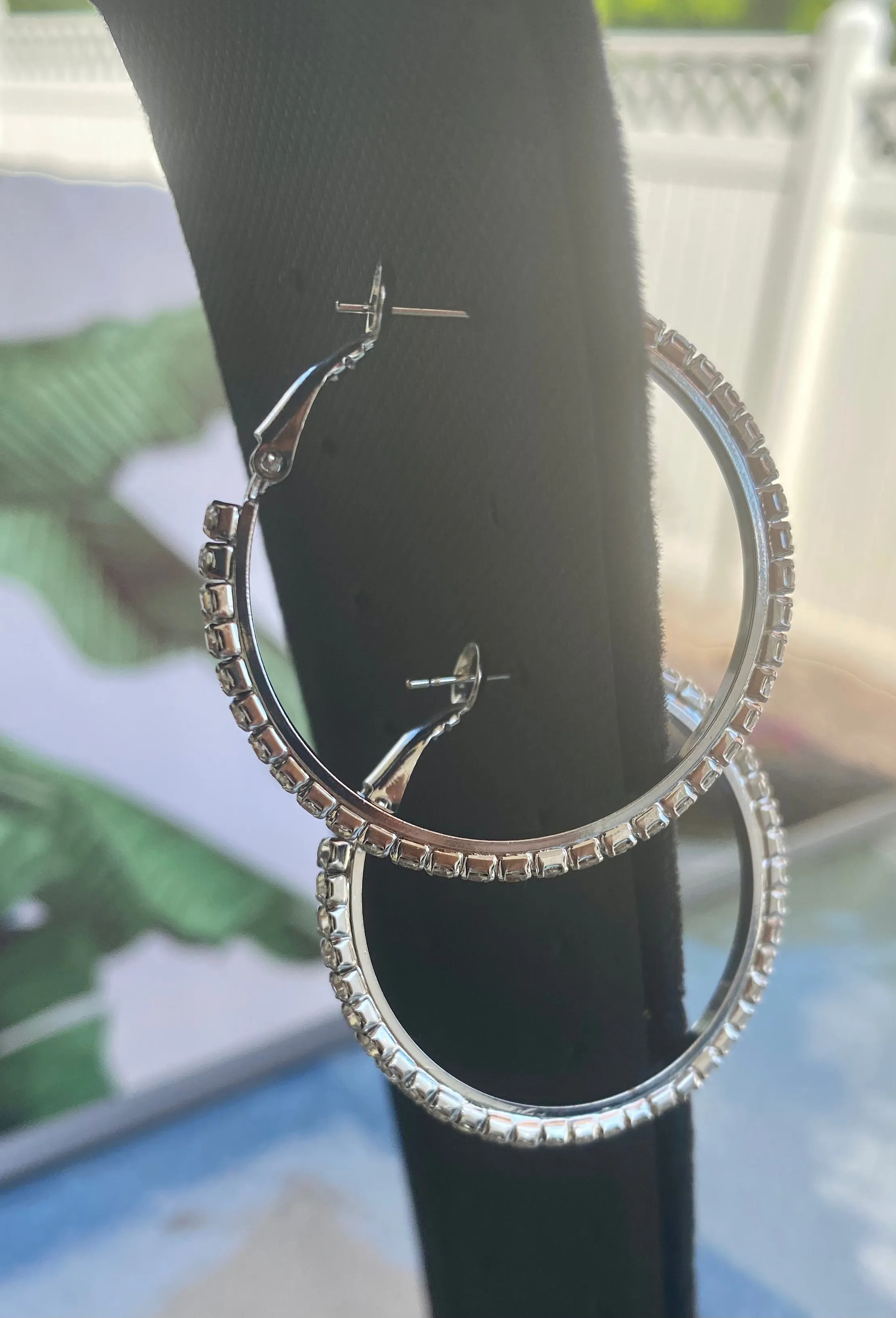 Rhinestone Hoops
