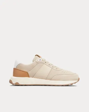 Runner Suede Light Beige / Brown Low Top Sneakers