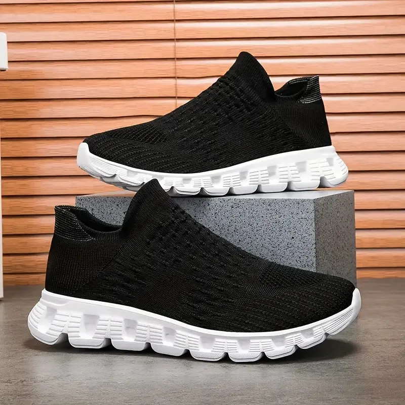 Rutschfeste, weiche Sohle Atmungsaktiver Slip-on-Trainer