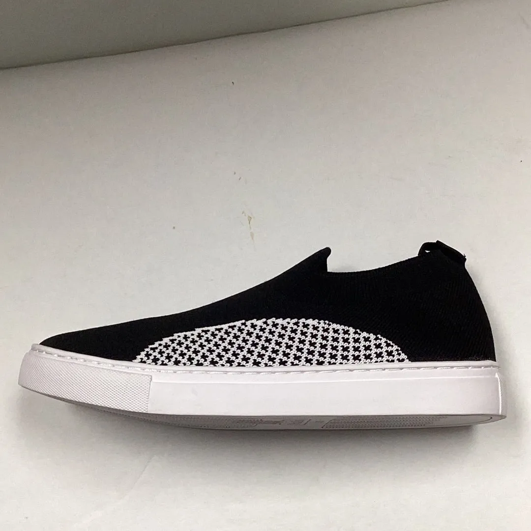 SALE SP24 Venettini Titan Half Circle Black Knitted Sock Sneaker