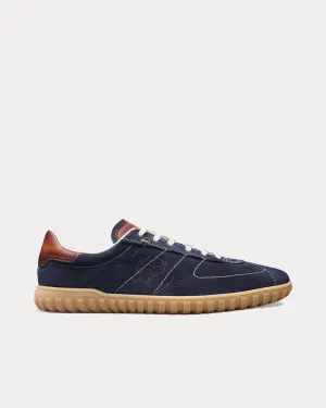Scritto Suede Navy Low Top Sneakers