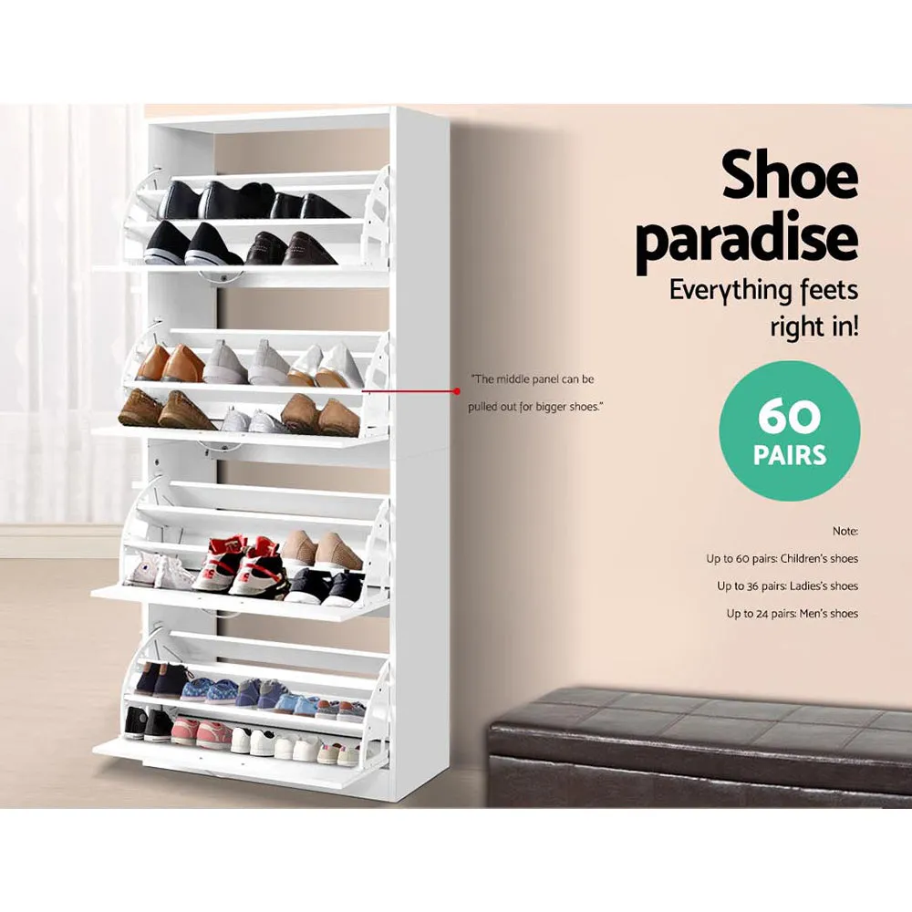 Shoe Cabinet Storage Rack Organiser 60 Pairs Shelf Cupboard Drawer