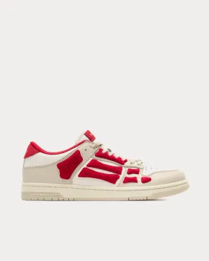 Skel-Top Red / Alabaster Low Top Sneakers