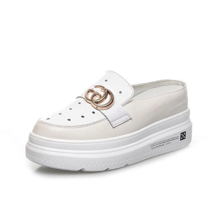 Small Feet Girls Slip On Height Increase Sneakers SS265