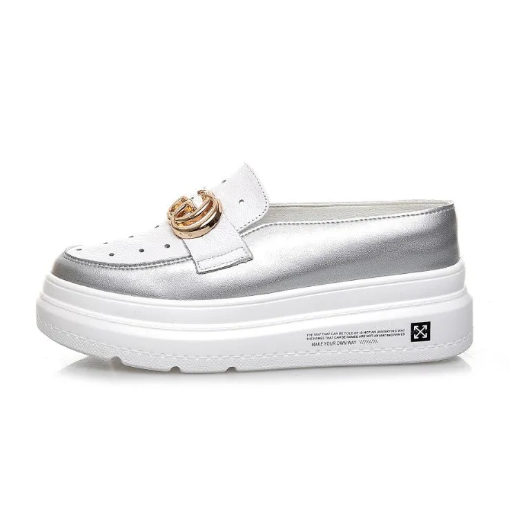Small Feet Girls Slip On Height Increase Sneakers SS265