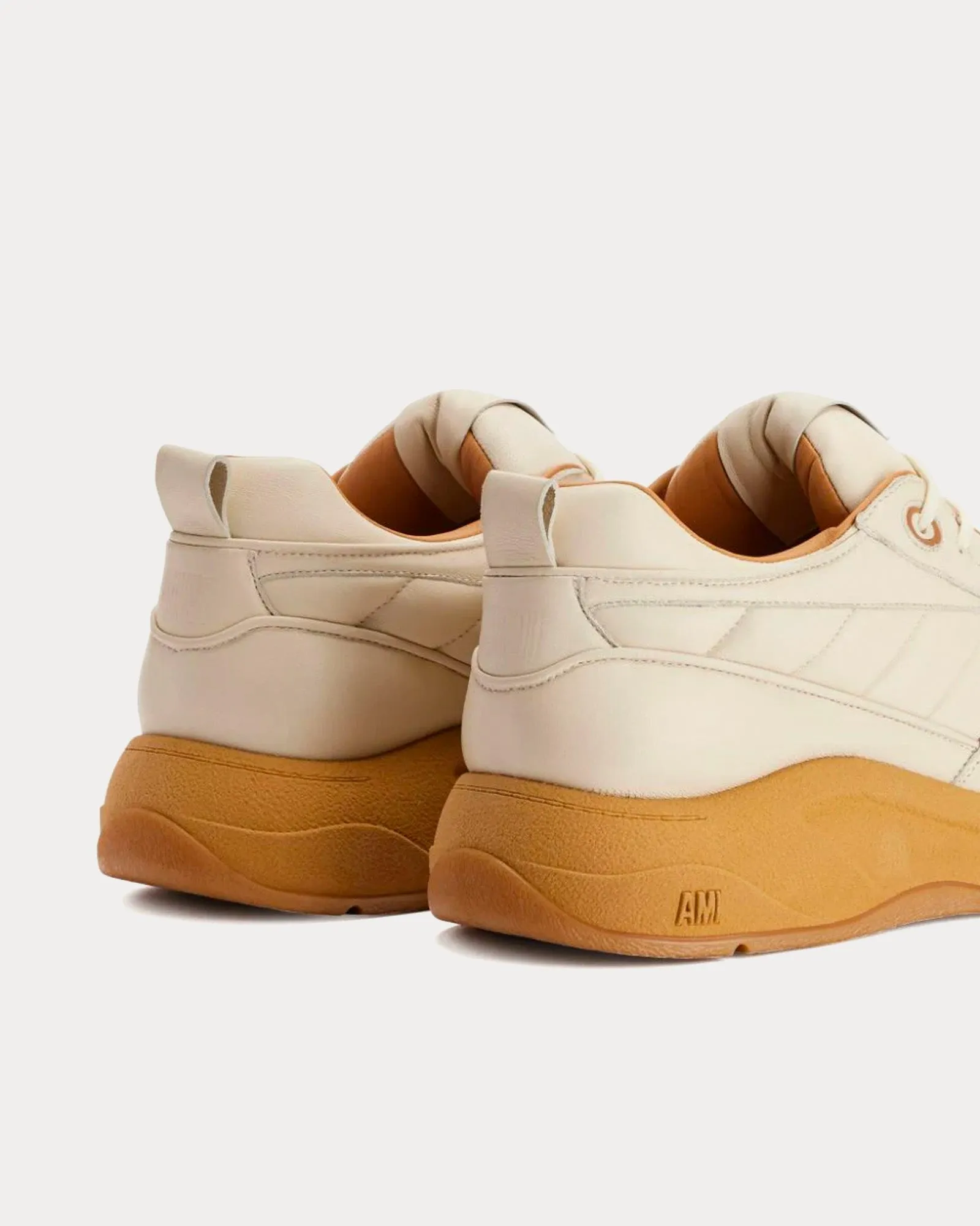 SN1509 Leather Ecru Low Top Sneakers