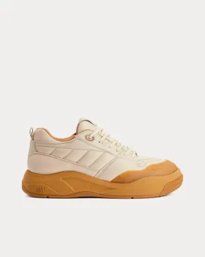 SN1509 Leather Ecru Low Top Sneakers