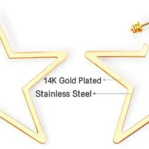 Star Gazing Gold Star Earrings