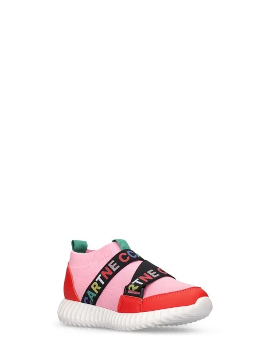 Stella McCartney Kids   Knit recycled nylon sneakers 