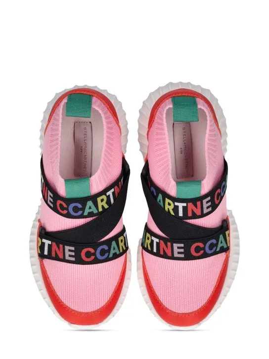 Stella McCartney Kids   Knit recycled nylon sneakers 