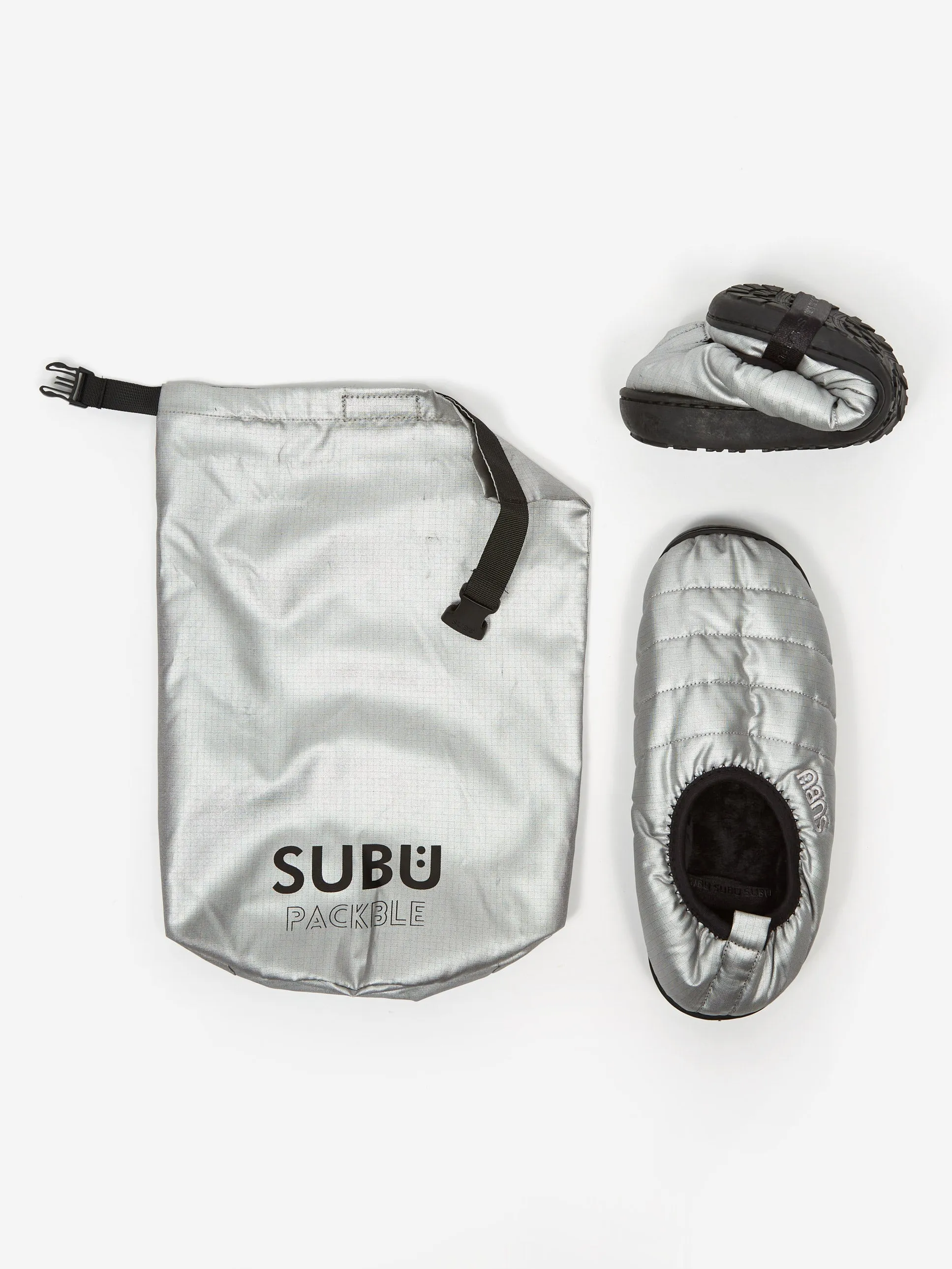 Subu Packable Slipper - Foil Silver