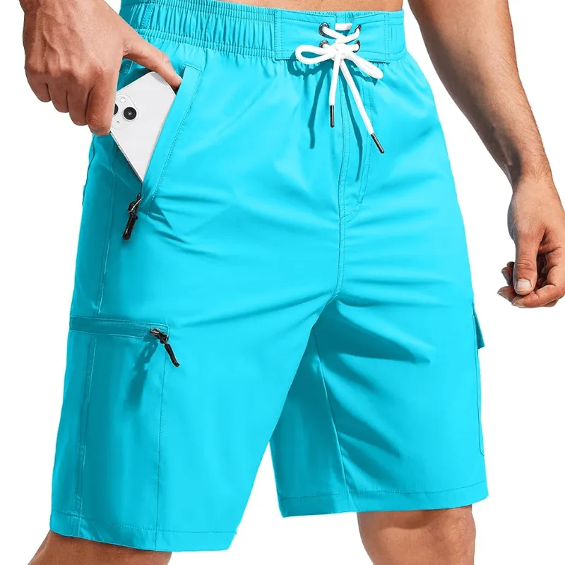Swim Trunks Quick-Dry Board Shorts – Lightweight Wear With 5 Pockets