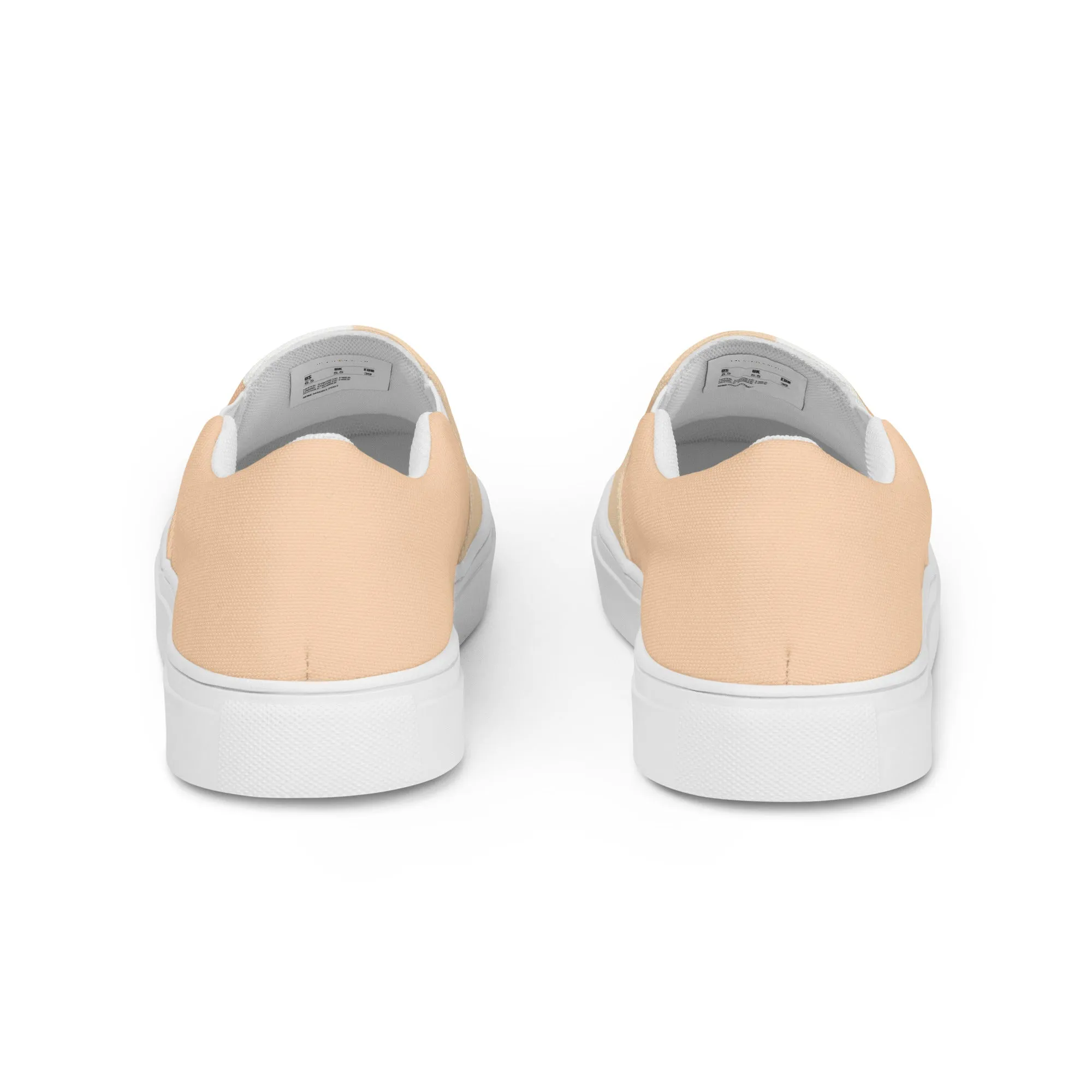 TCB Orange Cow slip on shoes
