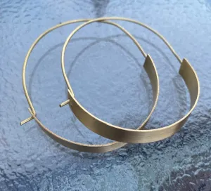 The Chunky Brass Half Hoops