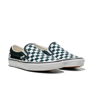 VANS Classic Slip-On Color Theory Checkerboard Sneaker - Scarab Green