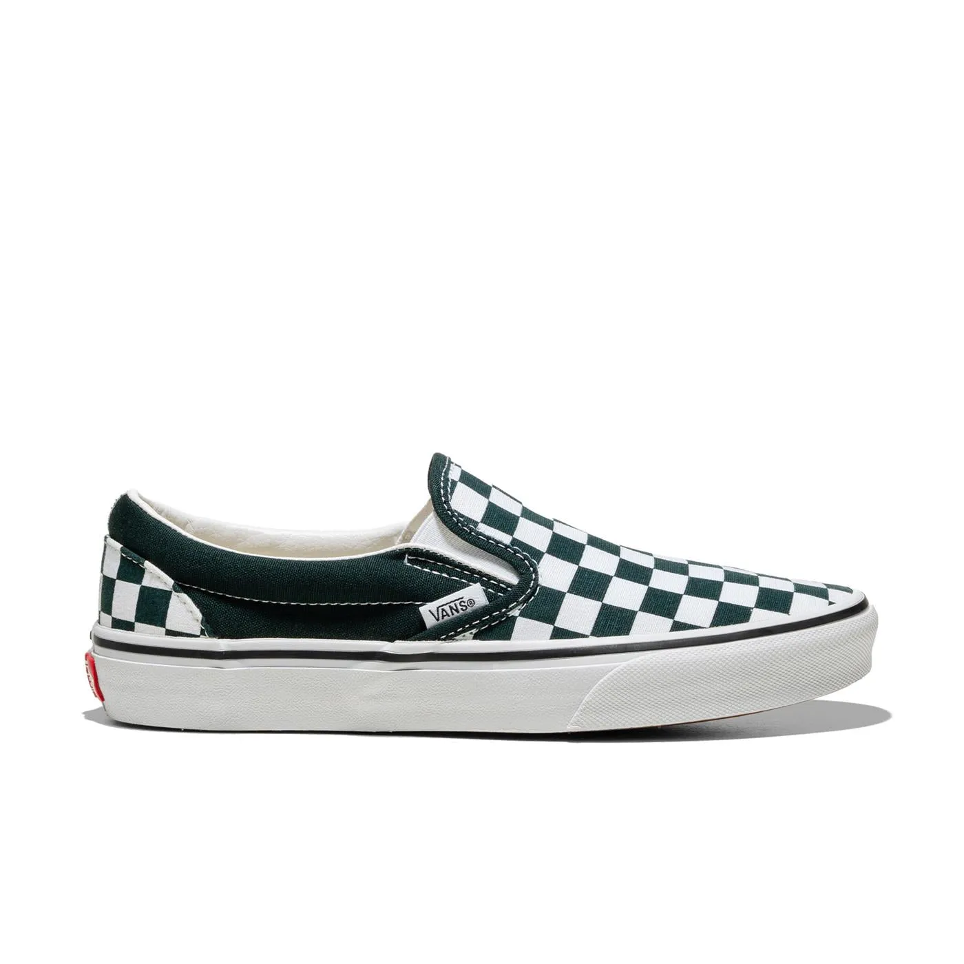VANS Classic Slip-On Color Theory Checkerboard Sneaker - Scarab Green