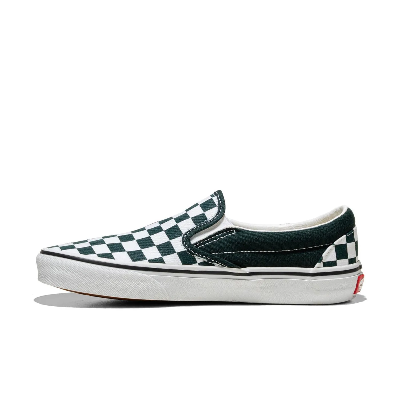 VANS Classic Slip-On Color Theory Checkerboard Sneaker - Scarab Green