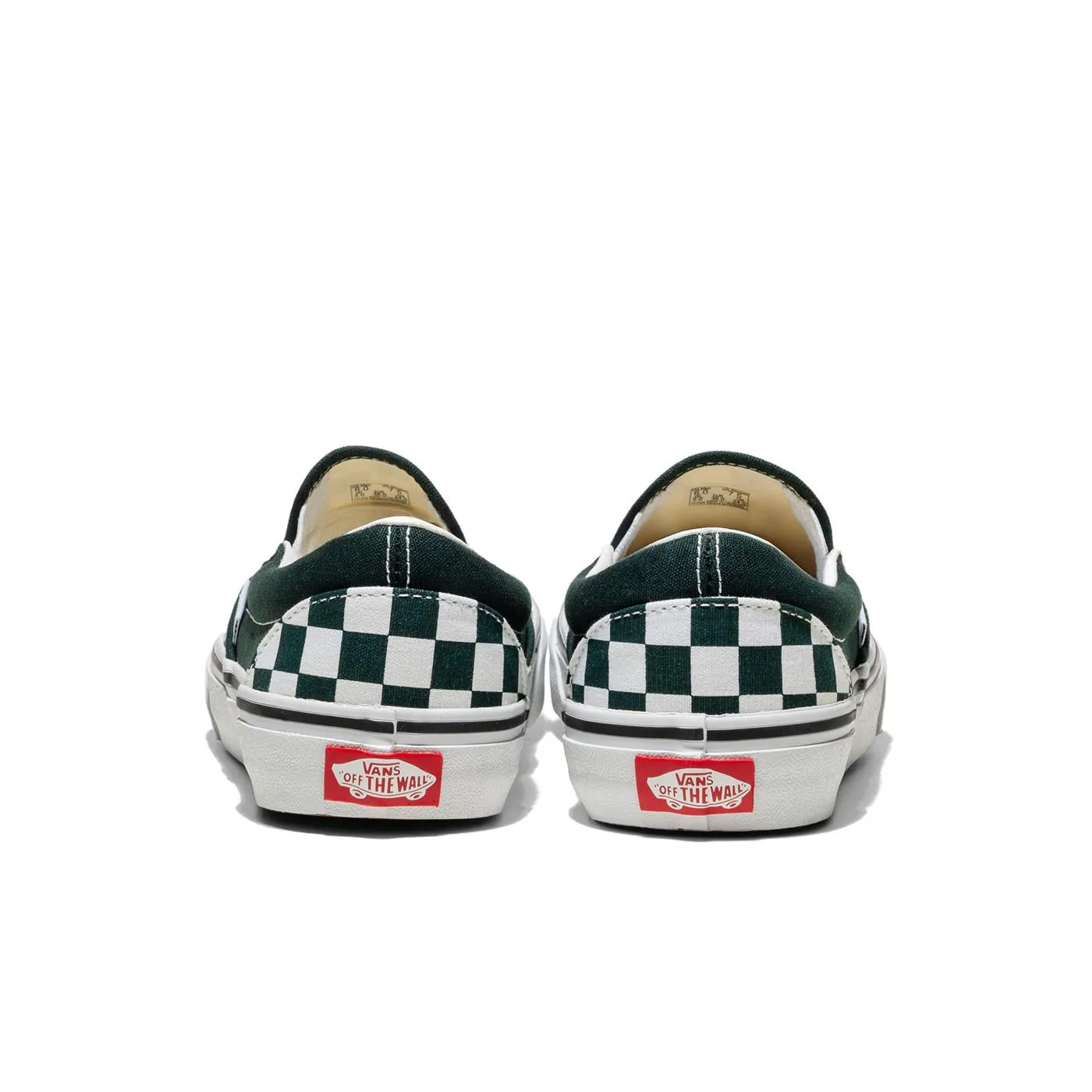 VANS Classic Slip-On Color Theory Checkerboard Sneaker - Scarab Green