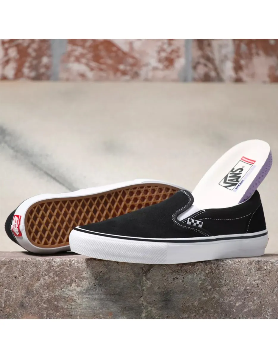 Vans Skate Slip-On in Black/White