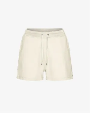 Women Organic Sweatshorts - Ivory White