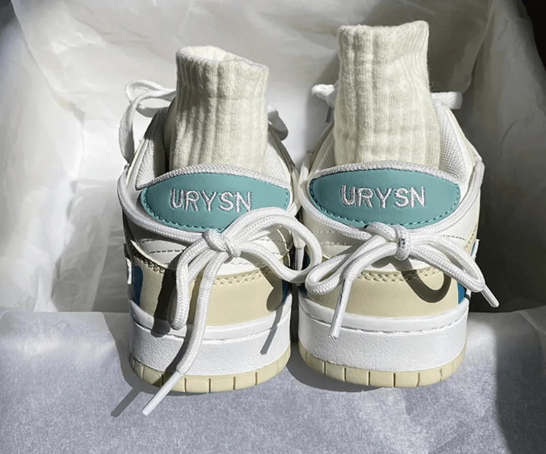 Women’s All-Match White Sneakers - Casual Sports Shoes for Students
