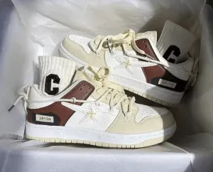 Women’s All-Match White Sneakers - Casual Sports Shoes for Students