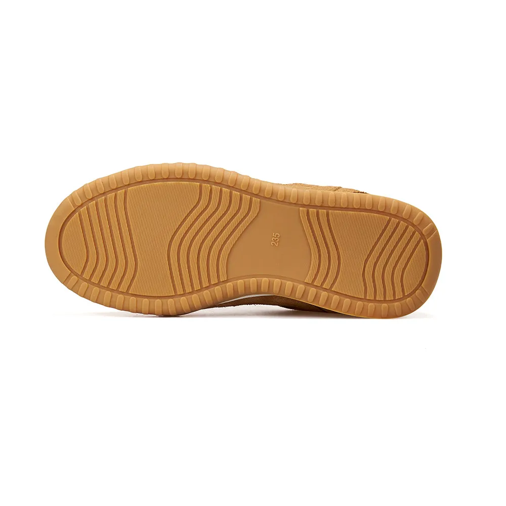 Women’s Lace-up Slip-on Cow Suede and Mesh sneaker -73129W