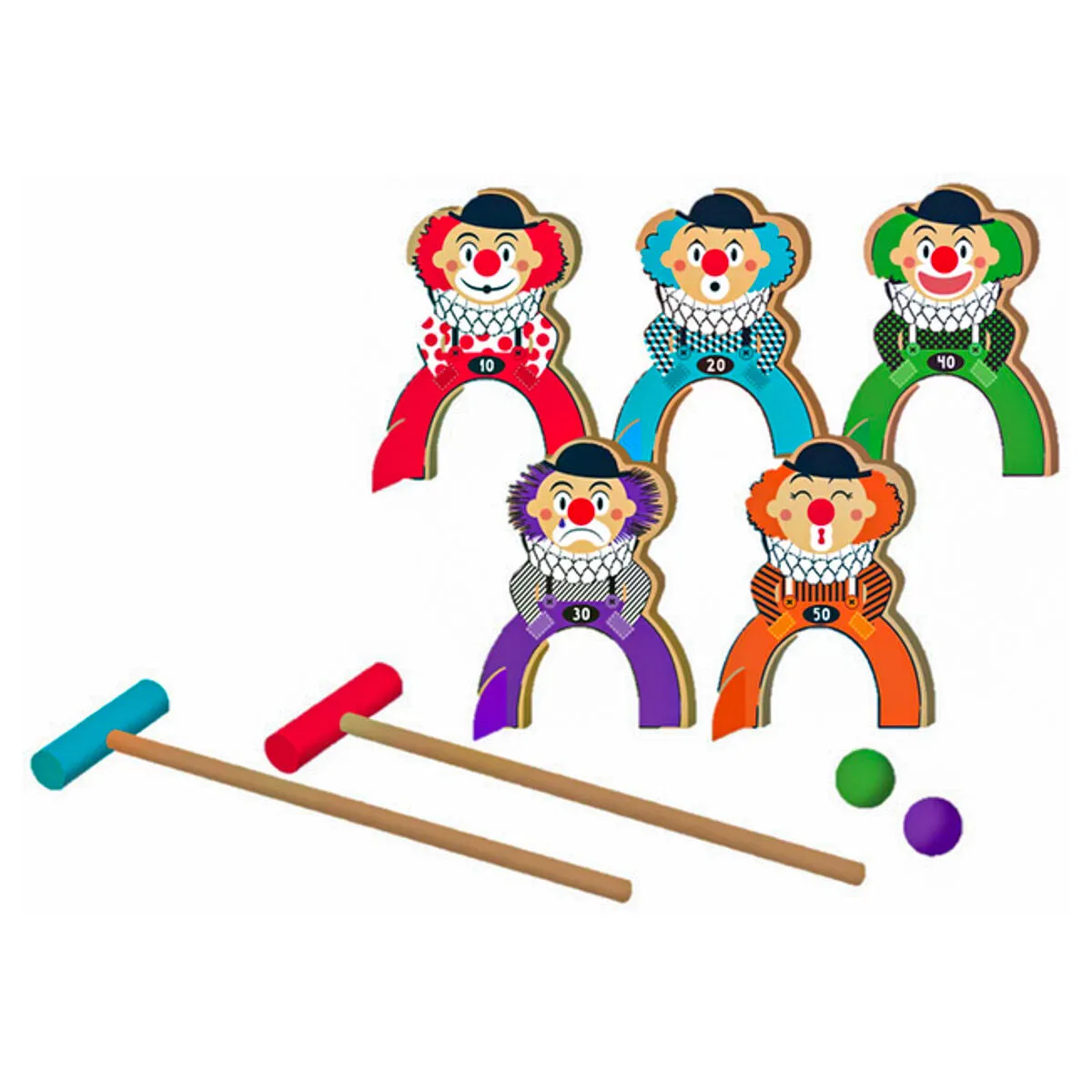 Wooden Croquet Game