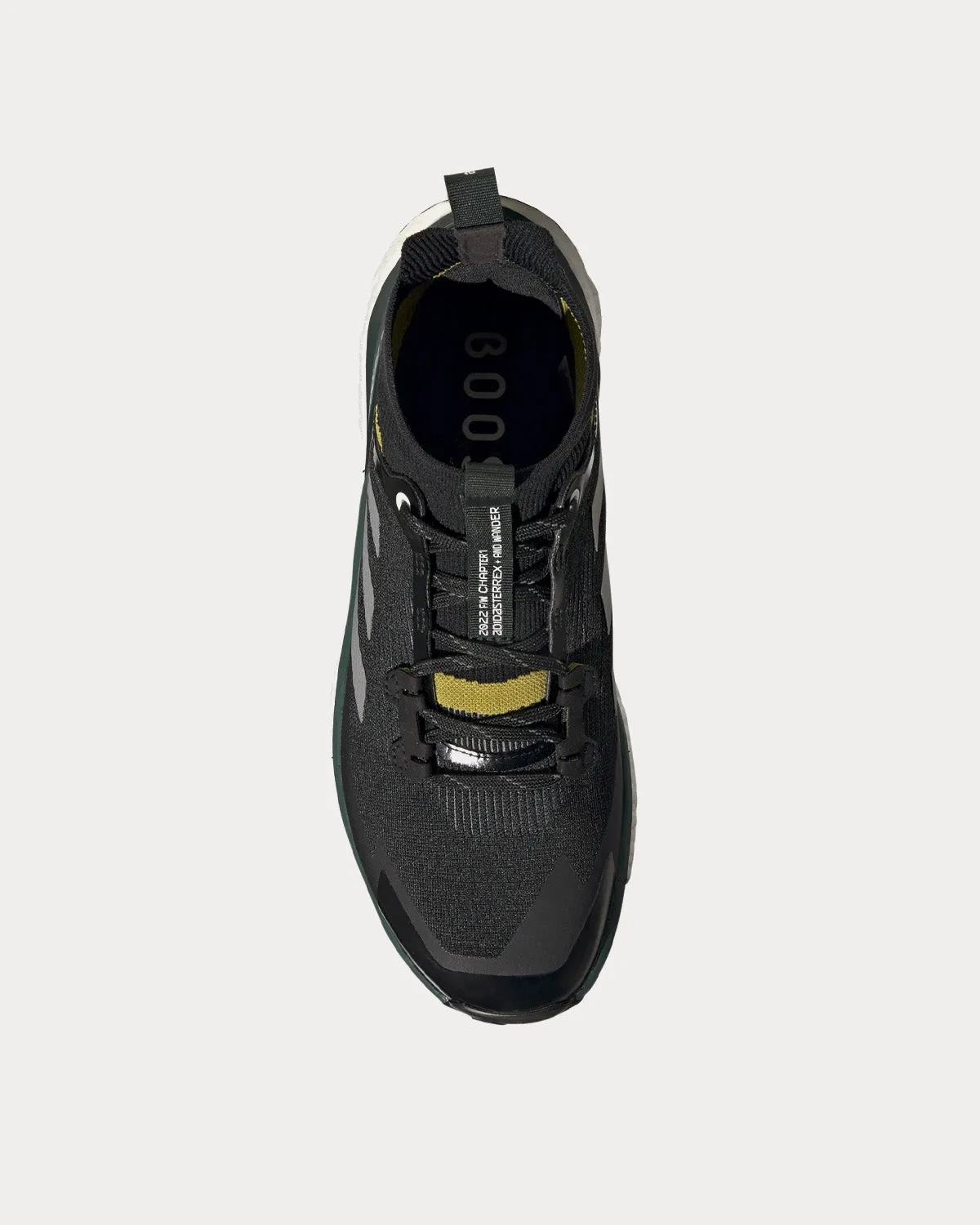 x and wander Terrex Free Hiker 2.0 Core Black / Matte Silver / Pulse Olive High Top Sneakers
