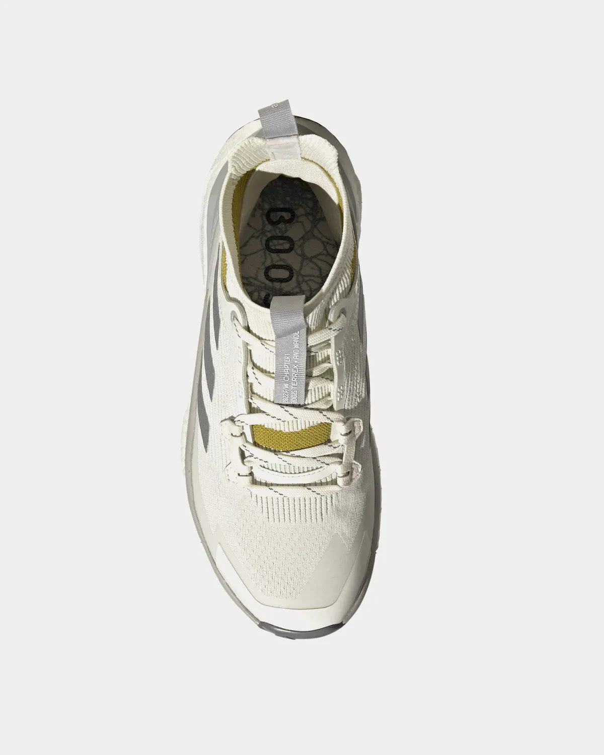 x and wander Terrex Free Hiker 2.0 Off White / Matte Silver / Linen Green High Top Sneakers