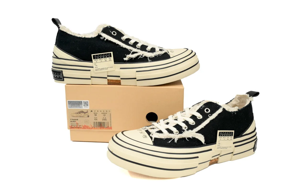 xVESSEL Crooked Black Shoe